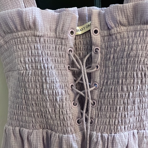 The E-East order pale purple ruffle top - Picture 2 of 3